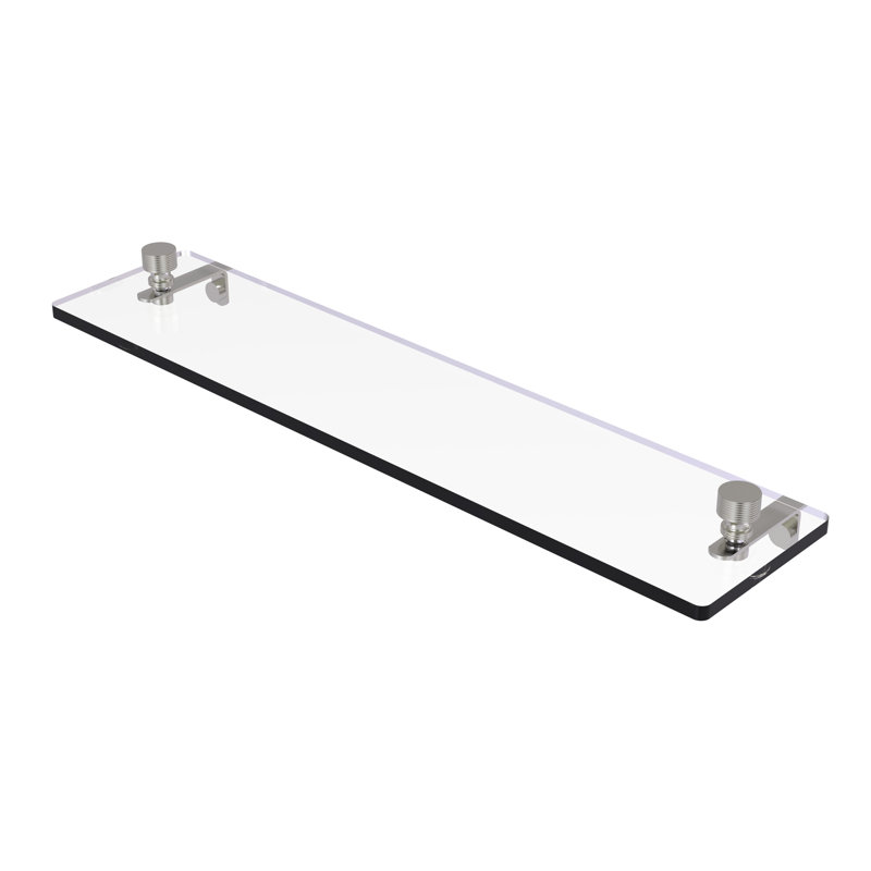 Ballenas Bracket Shelf, Satin Nickel, 5" H x 16" L x 5" D
