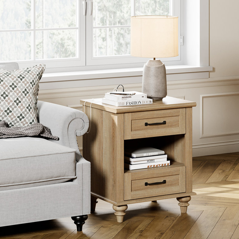 Scarlett 2 - Drawer Nightstand, Oak, Individual