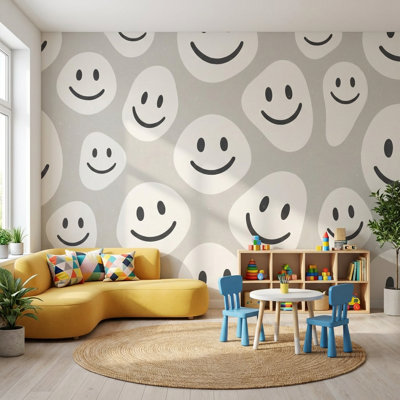 Smiley faces fond d'écran amovible et amusant