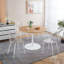 Table de salle à manger de style tulipe de 42,1 po avec plateau en téfle, table de bout et table de bout-125538260-125538264-125538258