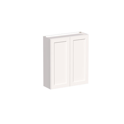 DL Cabinetry (Ready-To-Assemble) Shaker Style 42" High Double Door Wall Cabinet W36" x H42" x D12" - White Shaker