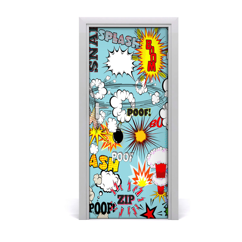 Comic Door Decal