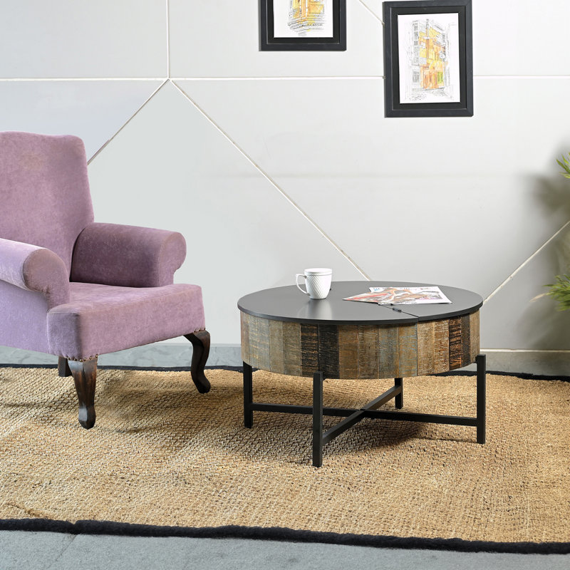Sohni Solid Wood Top Single Coffee Table