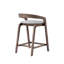 Tabouret de comptoir rembourré en bois Gurnaik-107848127-107848128