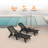 Seehill HDPE Outdoor Chaise Lounge Set Of 2, 6-Position Adjustable Outdoor Lounger With Wheels & Cup Holder, Poly Lounge Chairs, HDPE Patio Lounge Chairs For Deck, Backyard, Poolside-2005859003