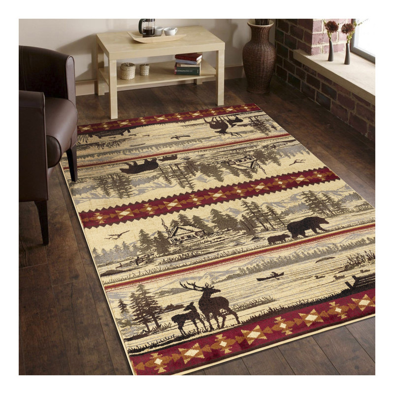 Tapis Lodge Nature's Nest, Rectangle 7 pi 10 po x 10 pi 3 po