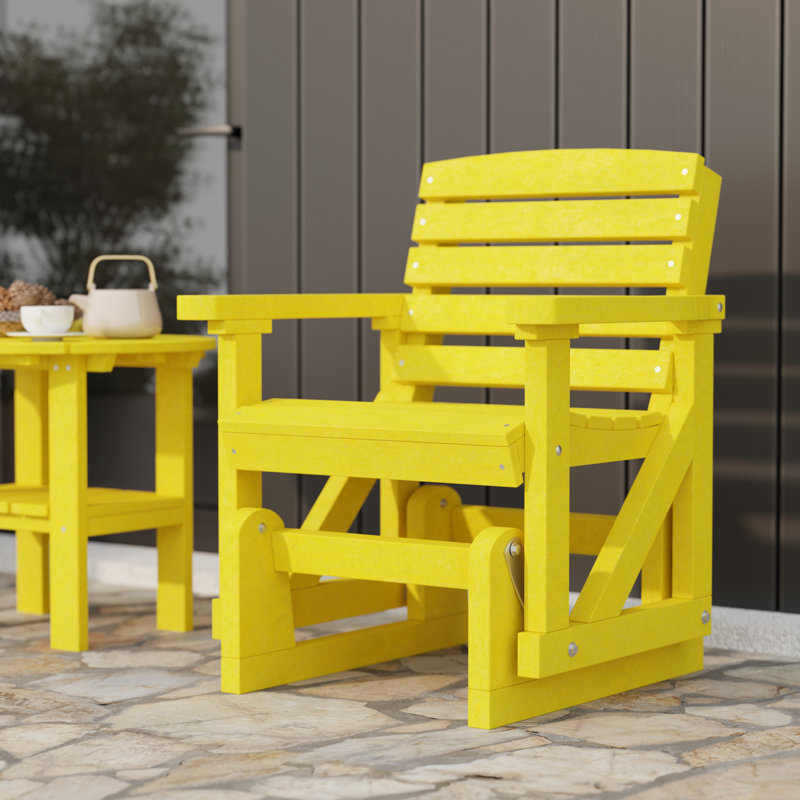 Fauteuil oscillant classique classique, Jaune citron