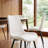 Mid-Century Modern Upholstered Dining Chairs with Tapered Metal Legs-1382268959