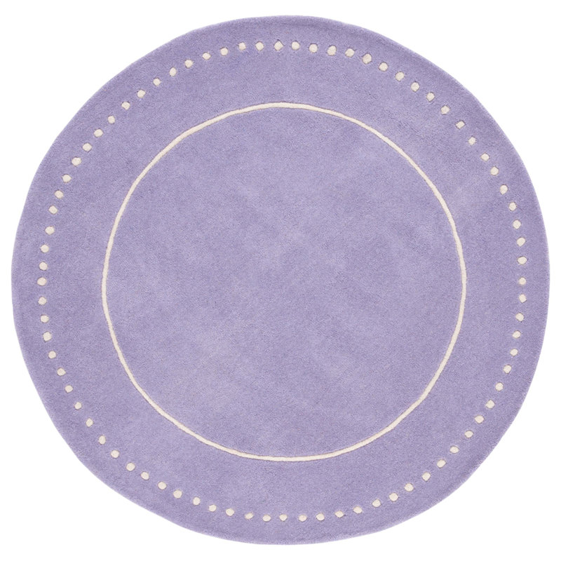 Tapis en laine touffeté à la main Cruz, Rond 7 pi