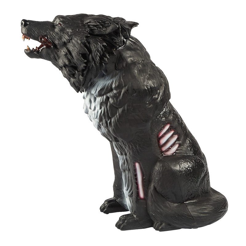Figurine animée loup zombie