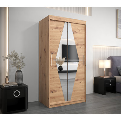 Radank 2 Door Manufactured Wood Wardrobe