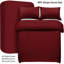 Striped 4-Piece Microfiber Bedding Set, Duvet Cover, Fitted Sheet & Pillowcases -116723903-116723912