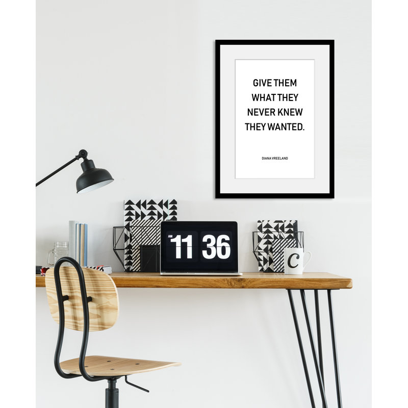 Lettering - Single Picture Frame Print, 40 cm H x 30 cm W