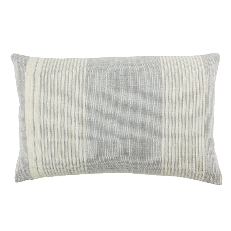 Housse et insert de coussin pour l'extérieur Samsa, Gris / ivoire, Housse de coussin seulement - sans coussin