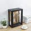 Black Wood Wall Display Picture Frame Case With Corkboard