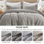 Ensemble d'édredon ultra-doux en fausse fourrure 3 pièces Duke Grey-884854583-884854586
