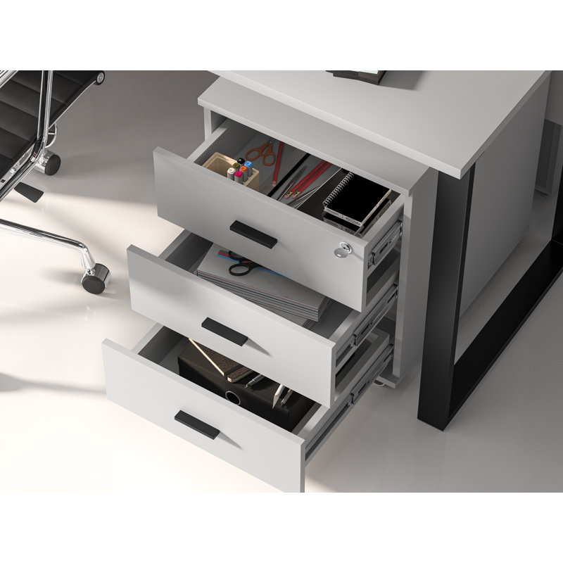 Raffaela 213.36cm Wide 3 -Drawer File Cabinet