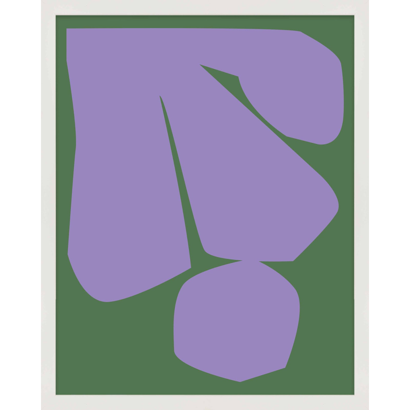 Element 2 by Michael Kempen, White, 50" H x 40" W x 1.25" D