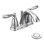Robinet de salle de bain central avec ensemble de drain Moen Brantford