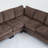 109.5" Modular Sectional Sofa Rivets Decorated & Rolled Armrest L Shaped Couch Corner Couch Chenille 6 Seater-799980760