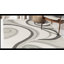 Tapis argenté à motif abstrait Anais-1437138906