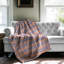 Couverture mauve Sherpa de qualité supérieure mauve et orange-100514980