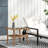 Outsunny Rattan Side Table, Outdoor End Table with Storage Shelf, Aluminum Frame Square, Coffee Table with Tempered Glass Top
