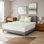 Surmatelas convolué coquille d'œuf, couvre-lits de soutien à haute densité