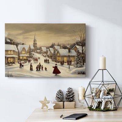 Art des Fêtes de Noël - Toile tendue avec châssis - Série 3-CXVI