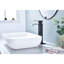 Robinet de salle de bain à cascade, poignée simple, acier inoxydable noir mat, et résistance à la corrosion, aérateur de 1,2 gallon par minute, robinet à poignée escamotable avec bec,-121612994
