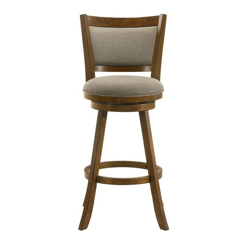 Tabouret de bar pivotant Aiden, Gris, 1, Tabouret de bar (siège d'une hauteur de 30,25 po)