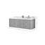 Chêne flottant Hampton X P 22 po De salle de bain Quartz-110376450