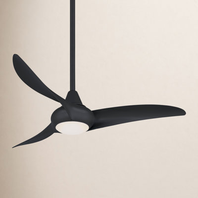 44" 3 - Blade LED Propeller Ceiling Fan with Remote Control and Light Kit Included