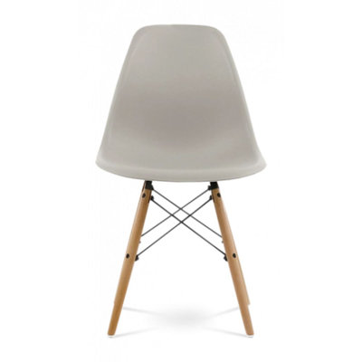 Paris Colored Dining Chair With Natural Wood Legs