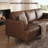 89" Faux Leather Mid Century Modern Upholstered Square Arm Sofa with Solid Wood Legs, Deep Seat Couch for Living Room Office-715607103