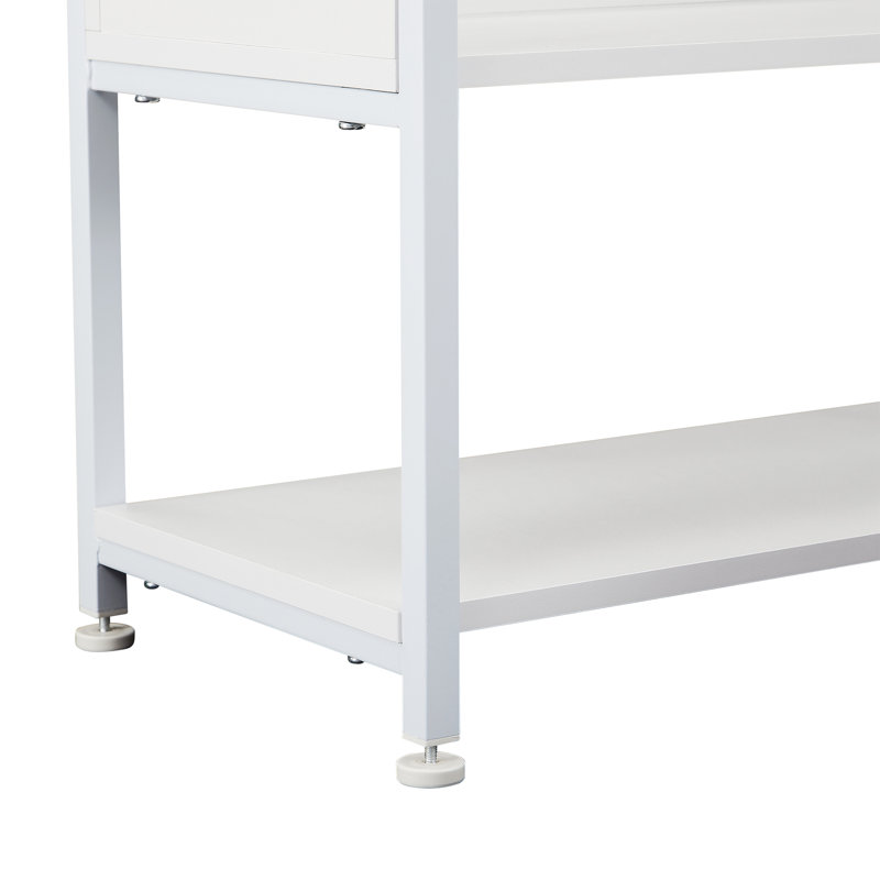 Cassander Etagere Bookcase, White