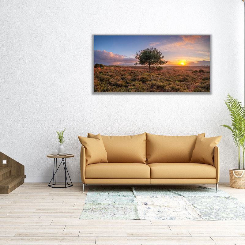 Single Tree in Meadow - Canvas Print Wall Art, 30" H x 60" W