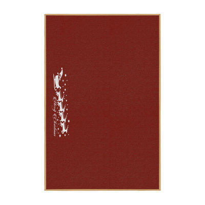 Tapis de noël zone rouge