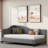 L-shaped Linen Daybed With Solid Wood Legs-948222563-948222562