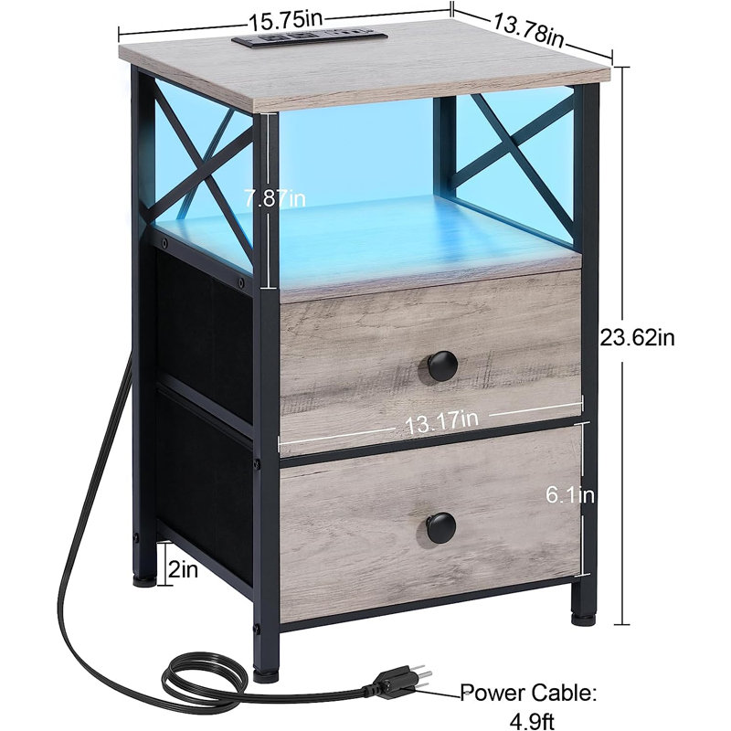 Aindriu 13.78'' W Nightstand