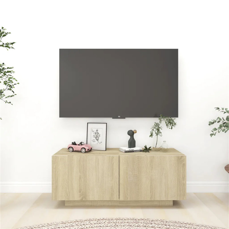 Ginasharine TV Stand for TVs up to 43", Sonoma Oak