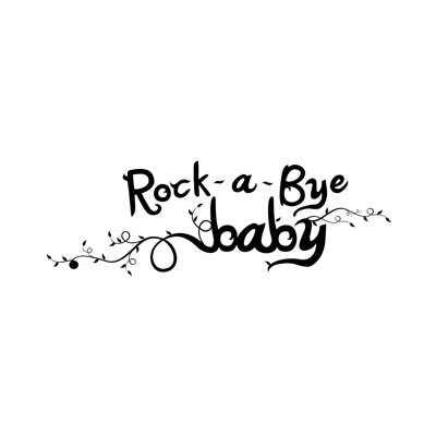 Décalcomanie murale bébé rock-a-bye