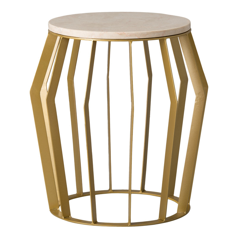 Bernyce Garden Stool, Gold