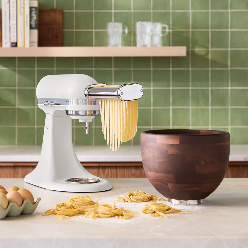 KitchenAid Artisan Series 10-Speed 5 Qt Tilt-Head Stand Mixer with True Walnut Wood Bowl