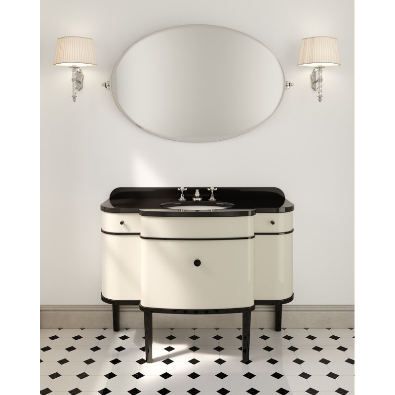 Music 47.44'' W Single Vanity, Cream