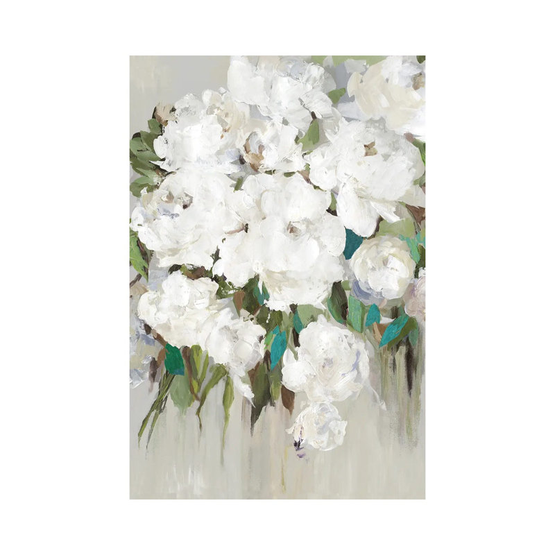 Serenity Blooms by Asia Jensen - Wrapped Canvas Painting, 20.32 cm H x 30.48 cm W