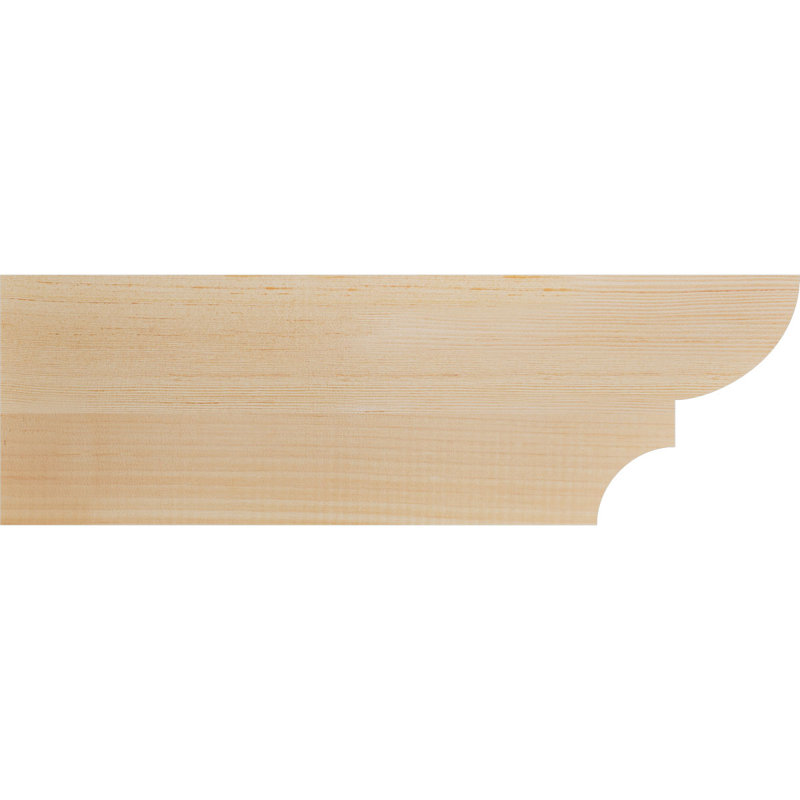Queue de chevron lisse l 5 5 po x H 8 po x L 24 po, sapin Douglas, Sapin de Douglas, 8"H x 5 1/2"W x 24"L