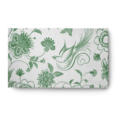 Bahja Chenille Floral Indoor / Outdoor Rug