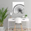 « monochrome ferriss wheel », reproduction de peinture à l’huile sur toile tendue-27975299