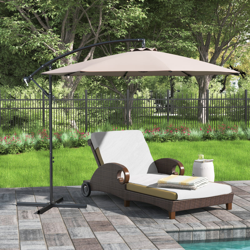 Parasol de plage 120 po Linnett, Brun